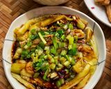 Hình bước làm 4 của món Cà Tím Nướng Mỡ Hành Chay