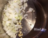 A picture of step 4 of Mujadara (Rice with Lentils and Caramelized Onions).
