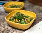 A picture of step 2 of Sprouted Green Gram salad.