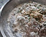 A picture of step 4 of Mixed flour n mix leafy green vegetables thepla.