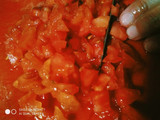 Tortilla de coreanito, tomate y queso