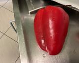 Une image de l'étape 8 de Saumon sauvage farci aux tomates et poivron rouge.