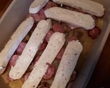 Une image de l'étape 4 de Gratin aux saucisses fumées et reblochon.