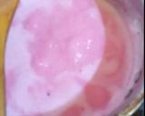 A picture of step 1 of Beet Pannacota.