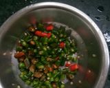 A picture of step 3 of Paneer karela.