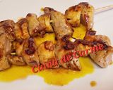 Foto del paso 13 de la receta: Brochetas de solomillo de cerdo y champiñones