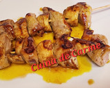 Foto del paso 13 de la receta: Brochetas de solomillo de cerdo y champiñones