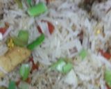 A picture of step 5 of Chicken Egg fried rice.