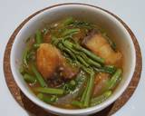 แกงส้มผักกระเฉด ปลากระพง วิธีทำสูตร 3 รูป