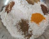 A picture of step 2 of Palak Roti.