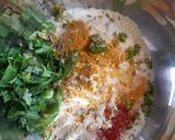 A picture of step 2 of Bread suji pakoda - new style.