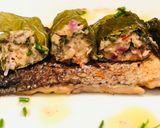 Foto del paso 4 de la receta: Salmón en Evolución - En Hojas de Parra con Suero Costeño, Salmón Skin Y Tartar
