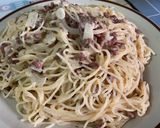 Foto langkah ke 4 dari resep Spagetti carbonara with creamy sauce.