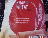 A picture of step 1 of Khapli or Emmer Wheat flour Flatbread.