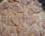A picture of step 2 of Nut and Chicken Spaghetti.
