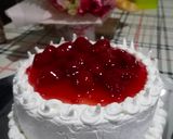 Foto langkah ke 10 dari resep 55. Birthday Cake topping buah.