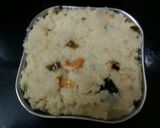 A picture of step 1 of Leftover upma bites.