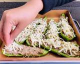 พริกหวานยัดไส้หมูสับอบชีส จากพริกที่ปลูกด้วยน้ำ ระบบ Aquaponics วิธีทำสูตร 5 รูป
