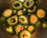 A picture of step 1 of Masala Bitter Gourd.