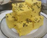 A picture of step 7 of Instant khaman dhokla.