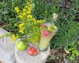 A picture of step 1 of Watermelon pear punch.