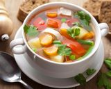 A picture of step 2 of Vegetable soup.