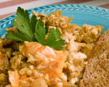 Foto del paso 7 de la receta: Revuelto de huevo con champiñones