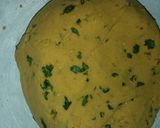 A picture of step 3 of Makke ki roti & Sarso ka Saag.