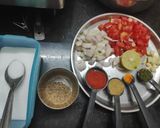 A picture of step 2 of Dal Palak.