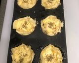 Foto del paso 3 de la receta: Cestas estilo quiche rellenas de bacon, cebolla, queso y trigueros