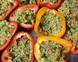 A picture of step 3 of Keto Friendly Cauliflower Rice stuffed Peppers.
