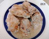 Foto del paso 5 de la receta: Pollo y conejo adobado en freidora de aire con salsa trufada