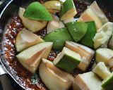 A picture of step 6 of Vidarbha Nagpuri style lagnachi pang titla special gud methi amba.