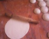 A picture of step 5 of Coconut & carrot chapati#Theme challenge.
