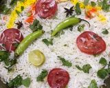 A picture of step 6 of Leftovers chikkar chanay biryani.