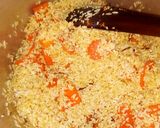 A picture of step 6 of Turmeric rice with carrots and butternut.