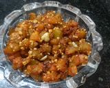 उपवासाची लाल भोपळा भाजी😋 (lal bhopla bhaaji recipe in marathi) रेसिपी स्टेप 2 फोटो