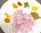 A picture of step 2 of Pyaz ka paratha.