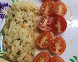 Foto del paso 4 de la receta: Arroz saborizado, palmitos, cherry y queso