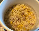 A picture of step 3 of Couscous salad with tuna.