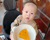 Hình bước làm 1 của món Pudding Bí Đỏ