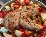 Foto del paso 4 de la receta: Pollo al horno con papas
