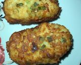 A picture of step 9 of Cheesy potatoes and rice balls.