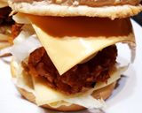 Une image de l'étape 4 de Hamburger raclette crispy au poulet 😋.