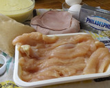 Foto del paso 1 de la receta: Supremas de pollo rellenas con queso crema philadelphia y jamón