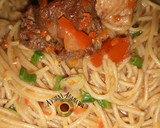 A picture of step 7 of Simple spaghetti.