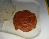 A picture of step 4 of Cheese burst chicken burger.