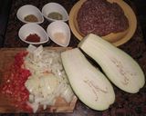 Foto del paso 2 de la receta: Berenjenas rellenas de carne (keto)