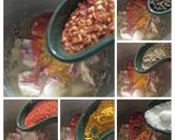 A picture of step 4 of Gobi gosht.