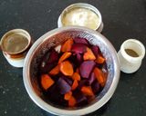 பீட்ரூட் கேரட் சூப்(beetroot carrot soup recipe in tamil) ரெசிபி ஸ்டேப் 1 புகைப்படம்